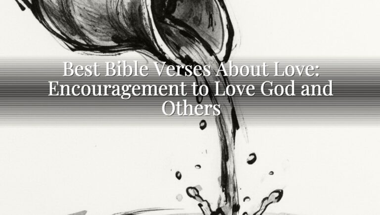 Best Bible Verses About Love: Encouragement to Love God and Others