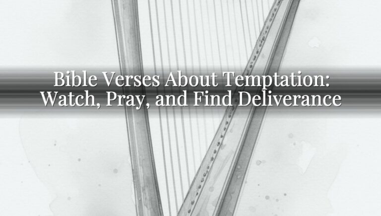 Bible Verses About Temptation: Watch, Pray, and Find Deliverance