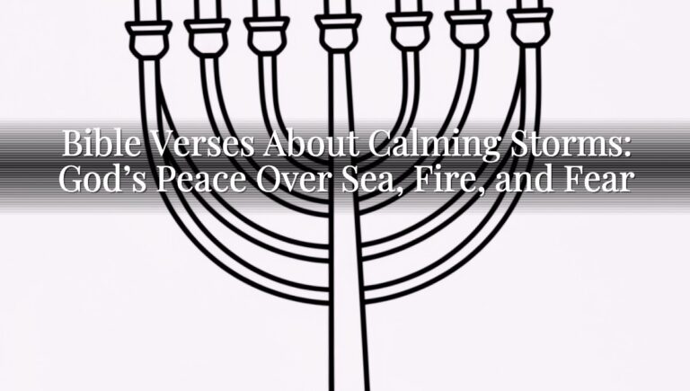 Bible Verses About Calming Storms: God’s Peace Over Sea, Fire, and Fear