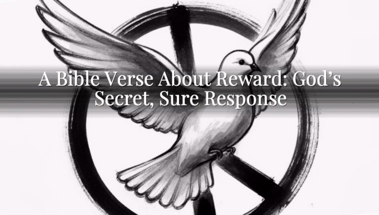 A Bible Verse About Reward: God’s Secret, Sure Response