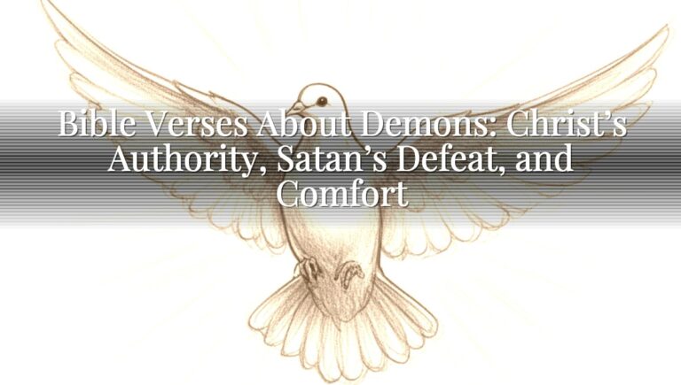 Bible Verses About Demons: Christ’s Authority, Satan’s Defeat, and Comfort