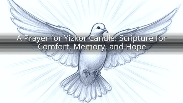 A Prayer for Yizkor Candle: Scripture for Comfort, Memory, and Hope