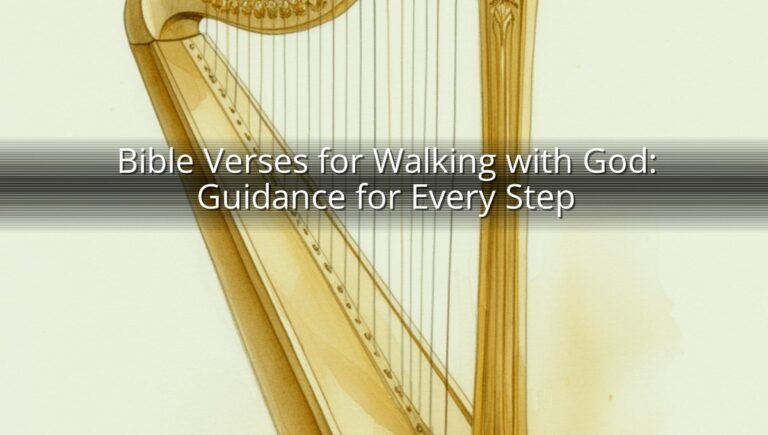 Bible Verses for Walking with God: Guidance for Every Step