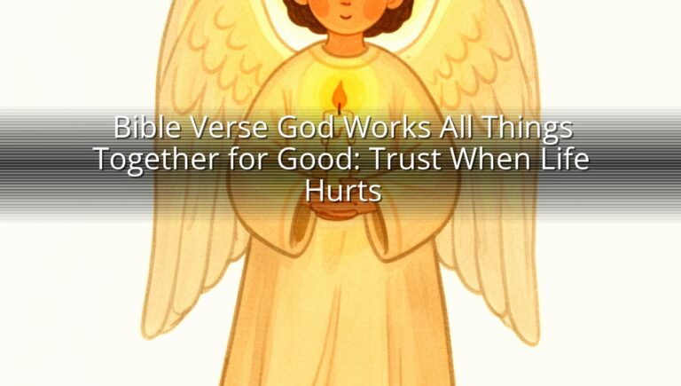 Bible Verse God Works All Things Together for Good: Trust When Life Hurts