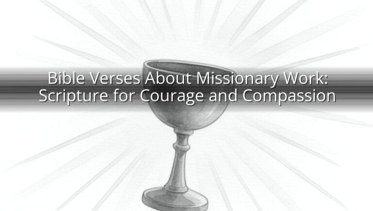 Bible Verses About Missionary Work: Scripture for Courage and Compassion