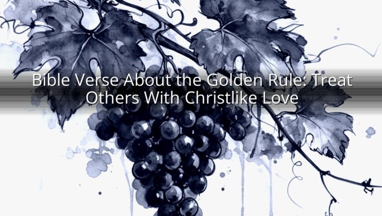 Bible Verse About the Golden Rule: Treat Others With Christlike Love