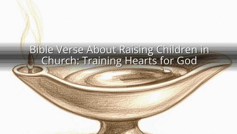 Bible Verse About Raising Children in Church: Training Hearts for God