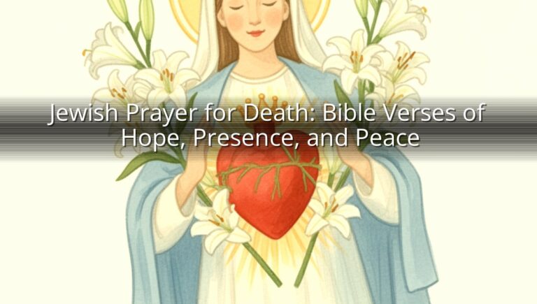 Jewish Prayer for Death: Bible Verses of Hope, Presence, and Peace