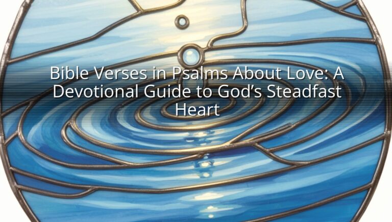 Bible Verses in Psalms About Love: A Devotional Guide to God’s Steadfast Heart