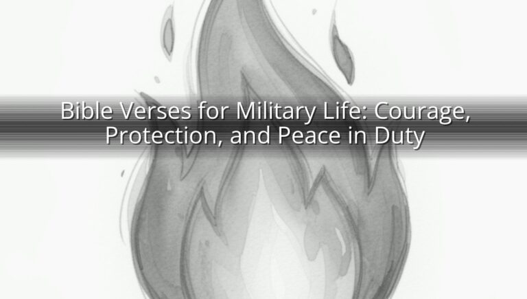 Bible Verses for Military Life: Courage, Protection, and Peace in Duty