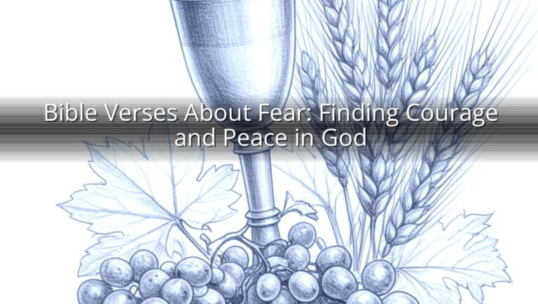 Bible Verses About Fear: Finding Courage and Peace in God