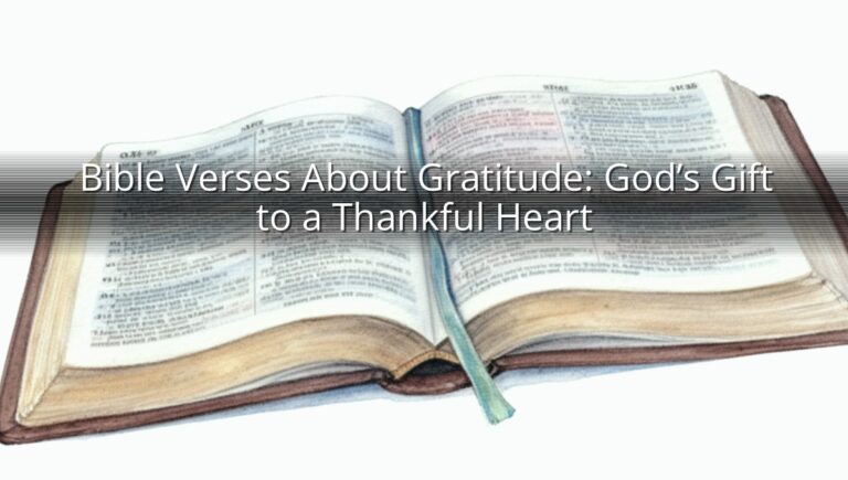 Bible Verses About Gratitude: God’s Gift to a Thankful Heart