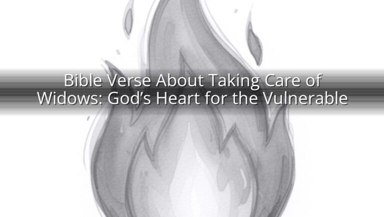 Bible Verse About Taking Care of Widows: God’s Heart for the Vulnerable