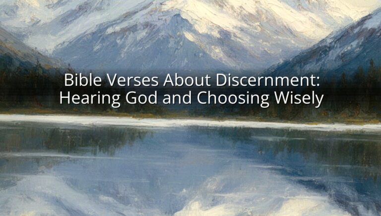 Bible Verses About Discernment: Hearing God and Choosing Wisely