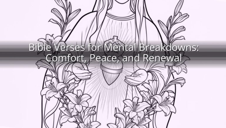 Bible Verses for Mental Breakdowns: Comfort, Peace, and Renewal