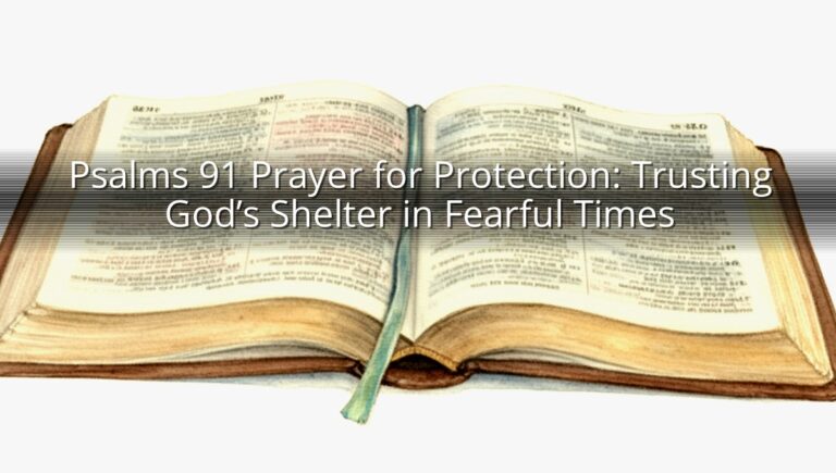 Psalms 91 Prayer for Protection: Trusting God’s Shelter in Fearful Times