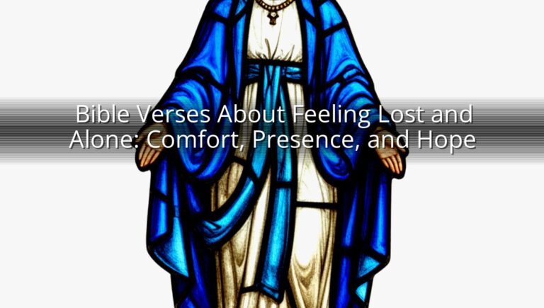 Bible Verses About Feeling Lost and Alone: Comfort, Presence, and Hope