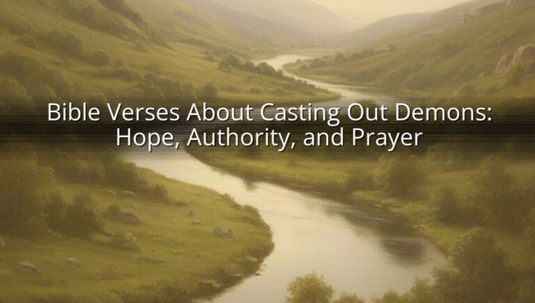 Bible Verses About Casting Out Demons: Hope, Authority, and Prayer