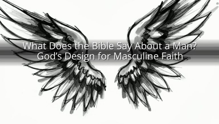 What Does the Bible Say About a Man? God’s Design for Masculine Faith