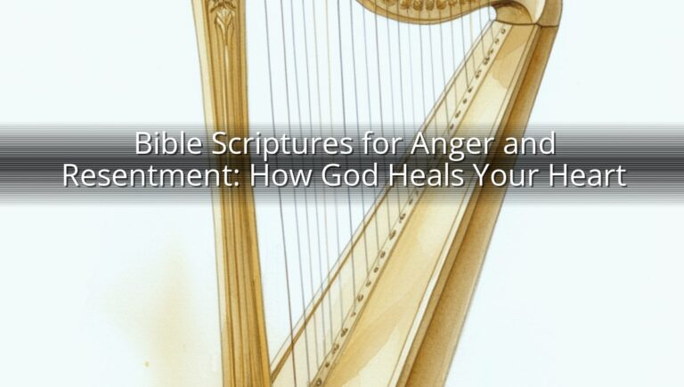 Bible Scriptures for Anger and Resentment: How God Heals Your Heart