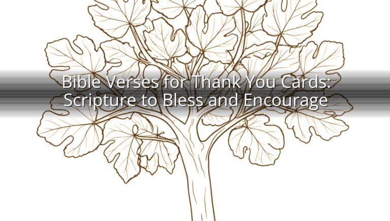 Bible Verses for Thank You Cards: Scripture to Bless and Encourage