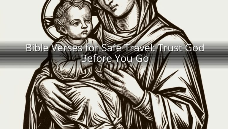 Bible Verses for Safe Travel: Trust God Before You Go