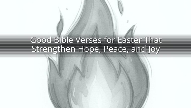 Good Bible Verses for Easter That Strengthen Hope, Peace, and Joy