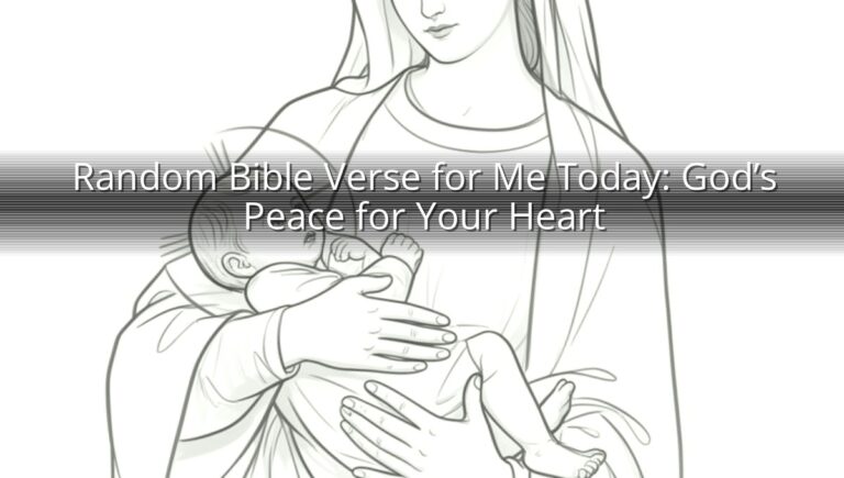 Random Bible Verse for Me Today: God’s Peace for Your Heart