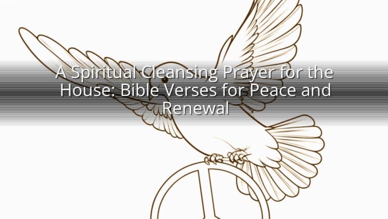 A Spiritual Cleansing Prayer for the House: Bible Verses for Peace and Renewal
