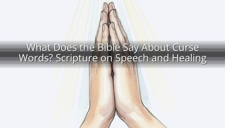 What Does the Bible Say About Curse Words? Scripture on Speech and Healing