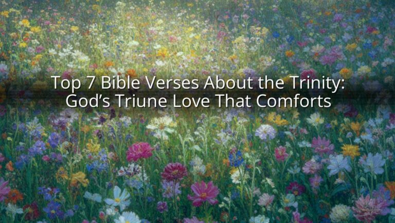 Top 7 Bible Verses About the Trinity: God’s Triune Love That Comforts