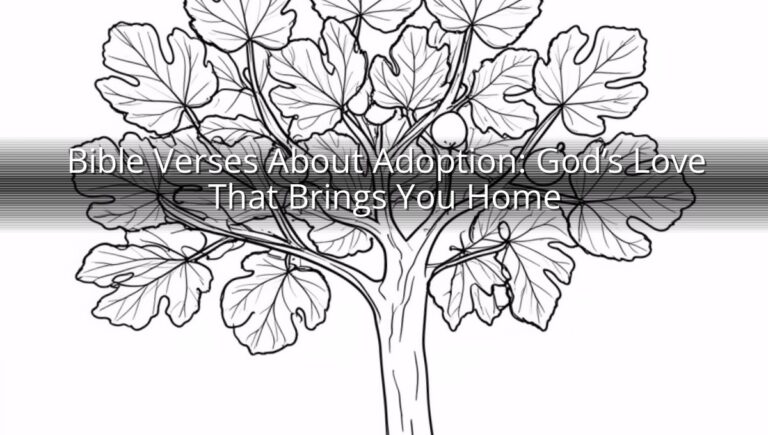 Bible Verses About Adoption: God’s Love That Brings You Home