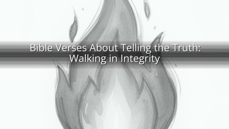 Bible Verses About Telling the Truth: Walking in Integrity