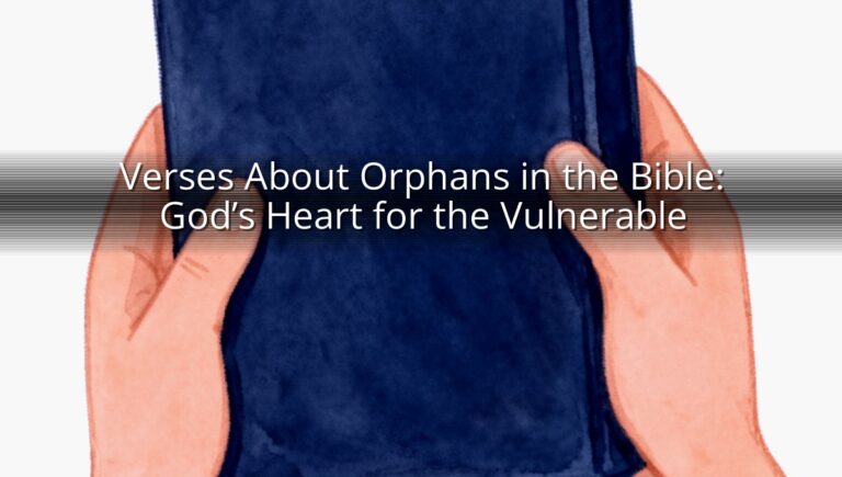 Verses About Orphans in the Bible: God’s Heart for the Vulnerable