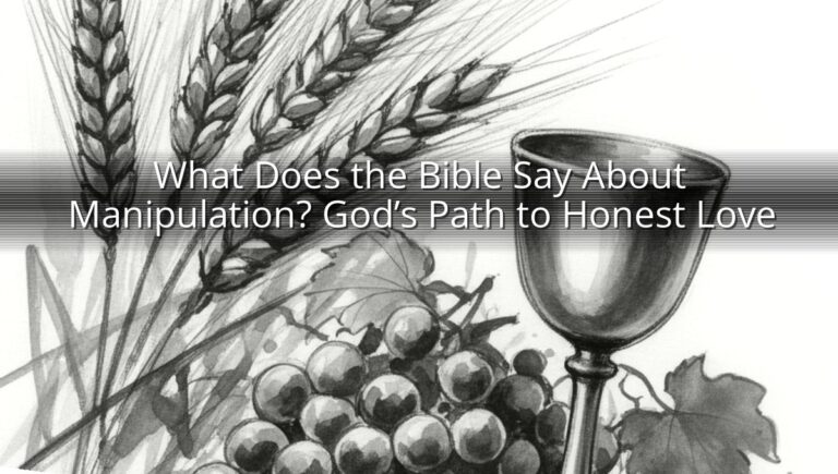What Does the Bible Say About Manipulation? God’s Path to Honest Love