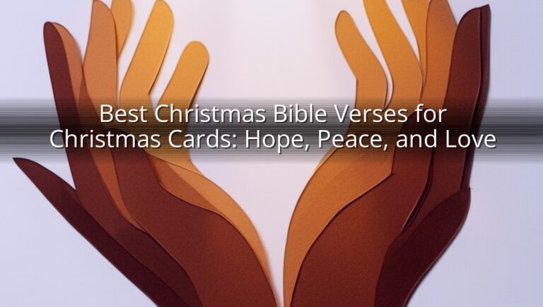 Best Christmas Bible Verses for Christmas Cards: Hope, Peace, and Love