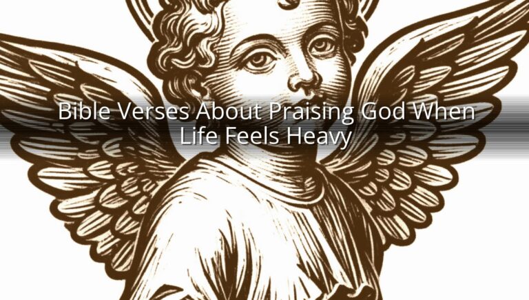 Bible Verses About Praising God When Life Feels Heavy