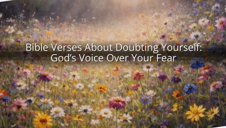 Bible Verses About Doubting Yourself: God’s Voice Over Your Fear