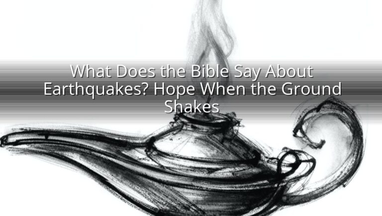 What Does the Bible Say About Earthquakes? Hope When the Ground Shakes