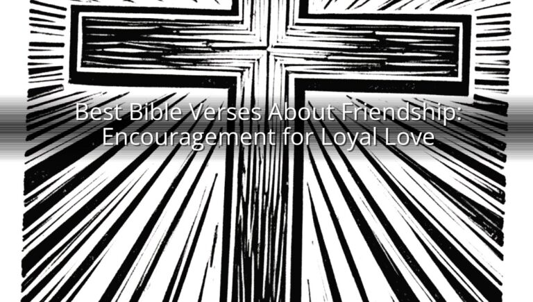 Best Bible Verses About Friendship: Encouragement for Loyal Love