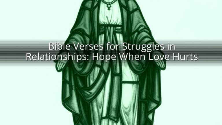 Bible Verses for Struggles in Relationships: Hope When Love Hurts