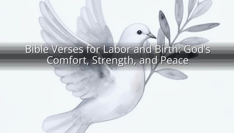 Bible Verses for Labor and Birth: God’s Comfort, Strength, and Peace