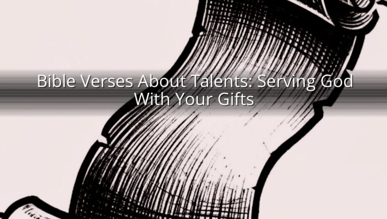 Bible Verses About Talents: Serving God With Your Gifts