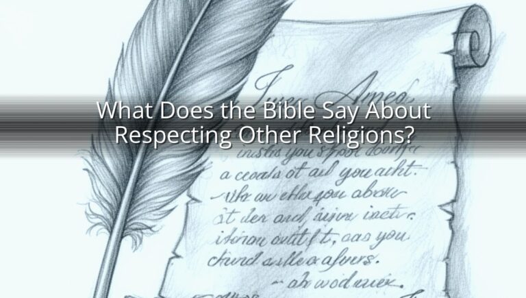 What Does the Bible Say About Respecting Other Religions?
