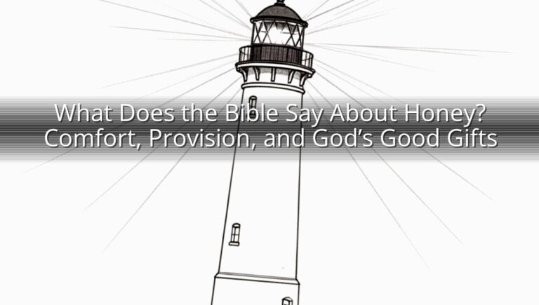 What Does the Bible Say About Honey? Comfort, Provision, and God’s Good Gifts