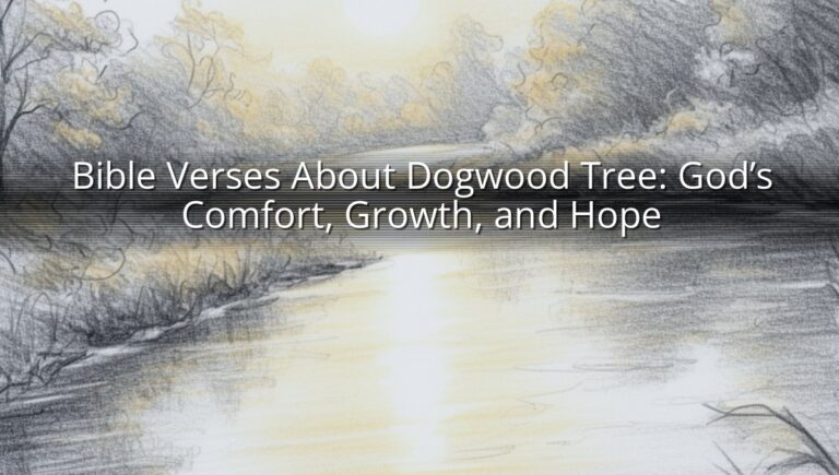 Bible Verses About Dogwood Tree: God’s Comfort, Growth, and Hope