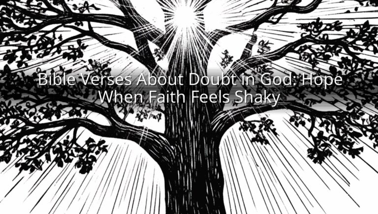 Bible Verses About Doubt in God: Hope When Faith Feels Shaky