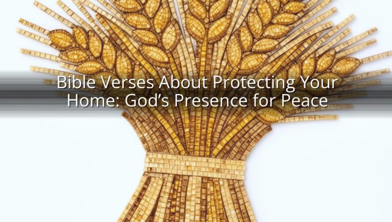 Bible Verses About Protecting Your Home: God’s Presence for Peace