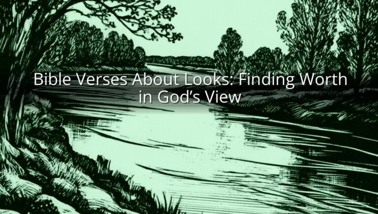 Bible Verses About Looks: Finding Worth in God’s View