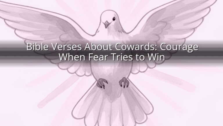 Bible Verses About Cowards: Courage When Fear Tries to Win
